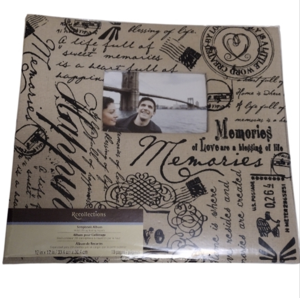 New Recollections Memory Photo Frames Scrapbook Album 12x12 Travel Vacation